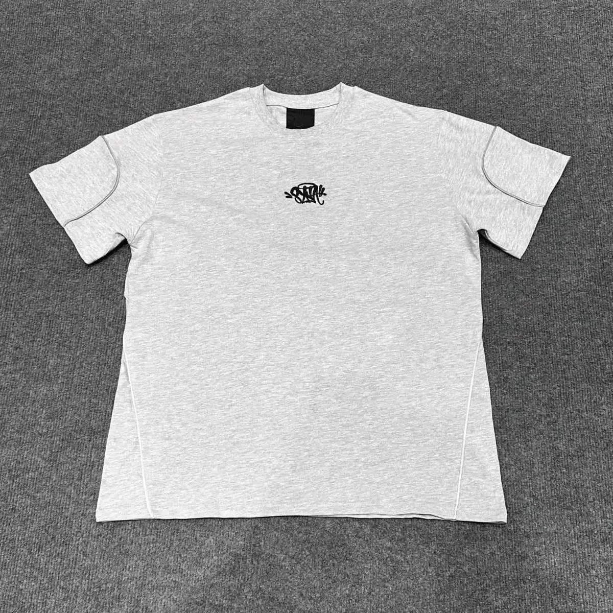Gray Graphic T-Shirt Casual Top
