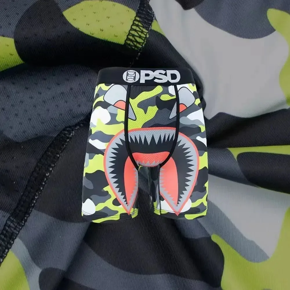 PSD Camo Shark Print Underwear Shorts