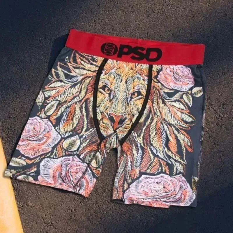 PSD Lion & Roses Boxer Briefs Underwear
