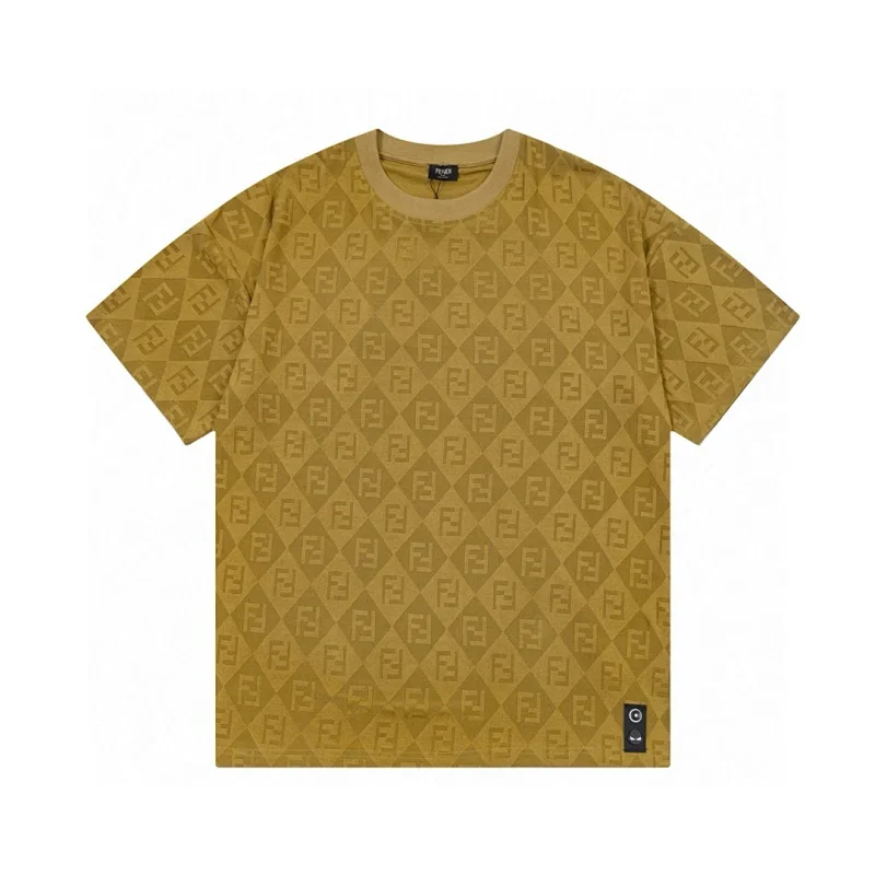 Fendi FF Monogram Mustard T-Shirt