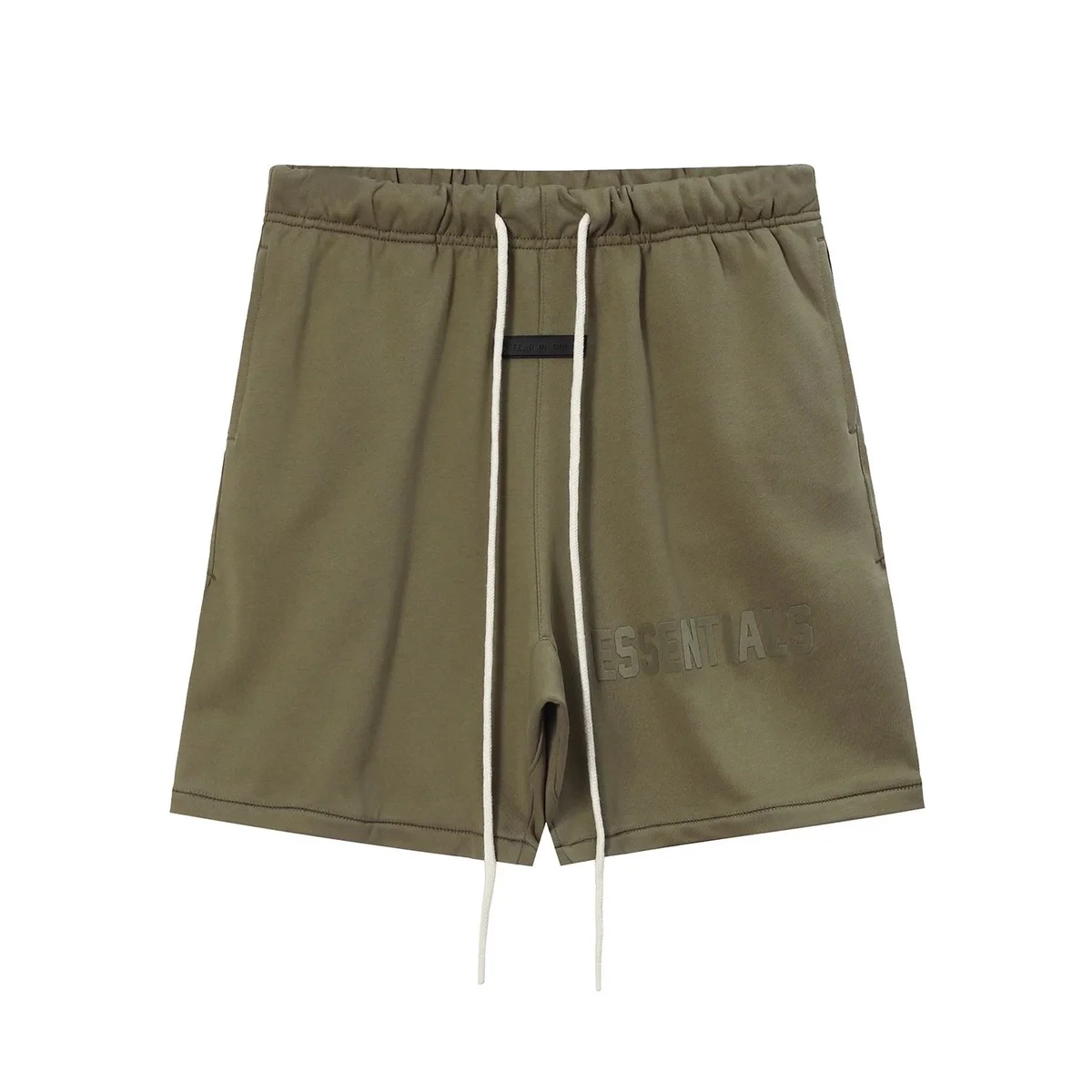 Fear of God Essentials Olive Green Shorts