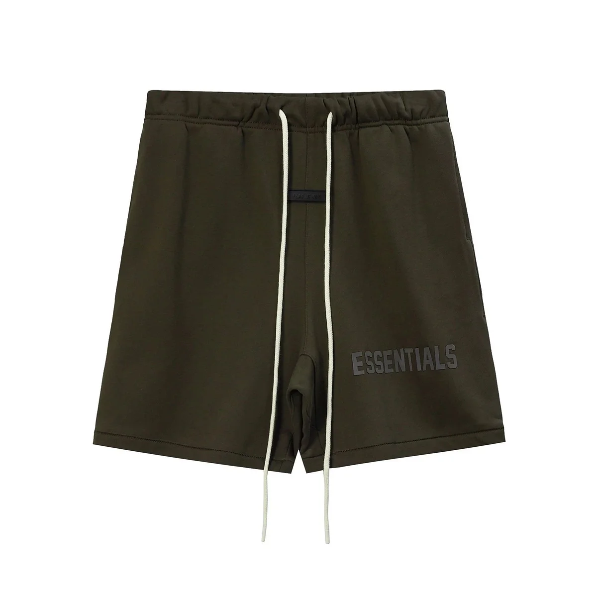 Fear of God Essentials Olive Green Shorts