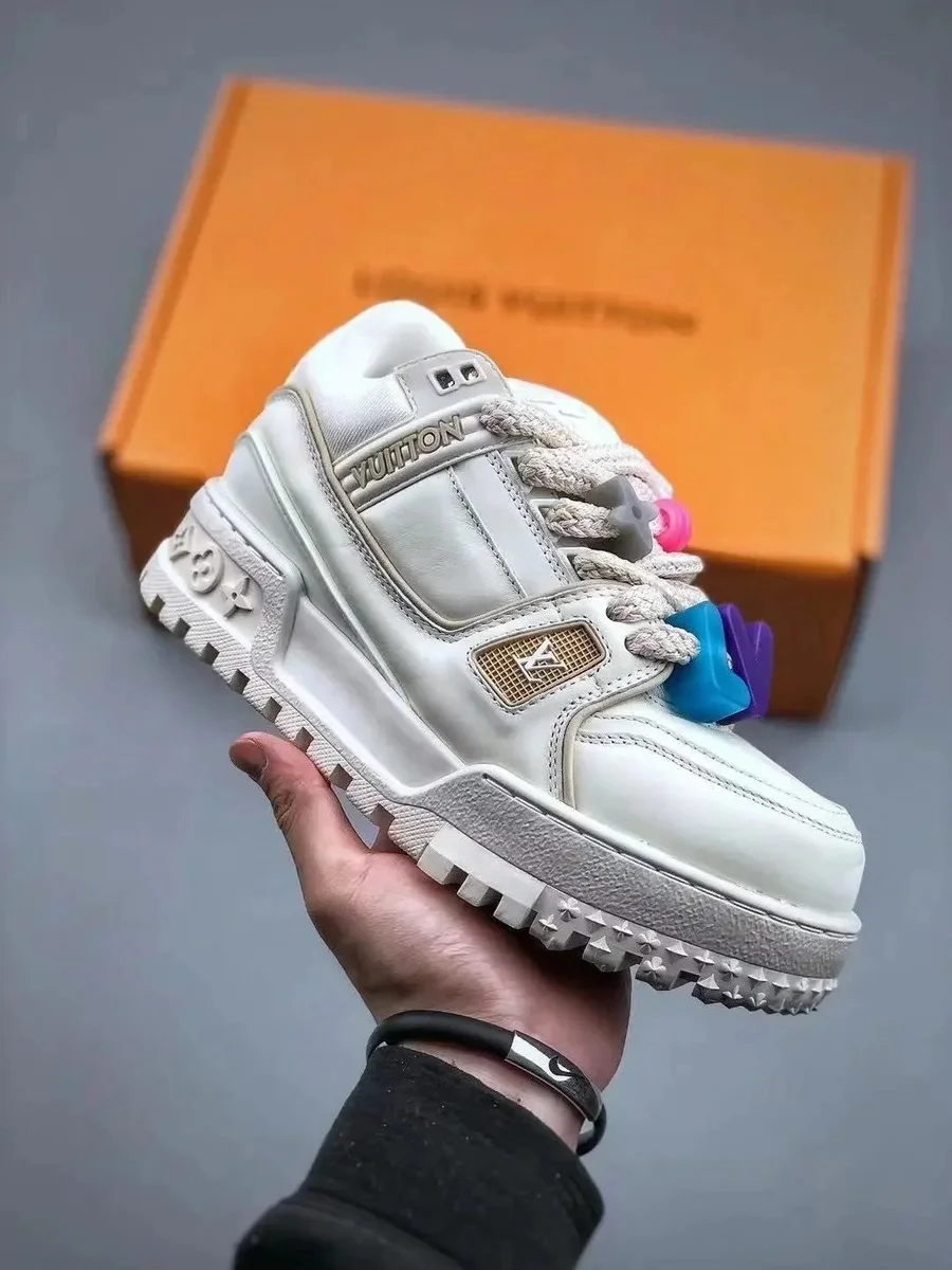 Louis Vuitton LV Trainer White Platform Sneakers
