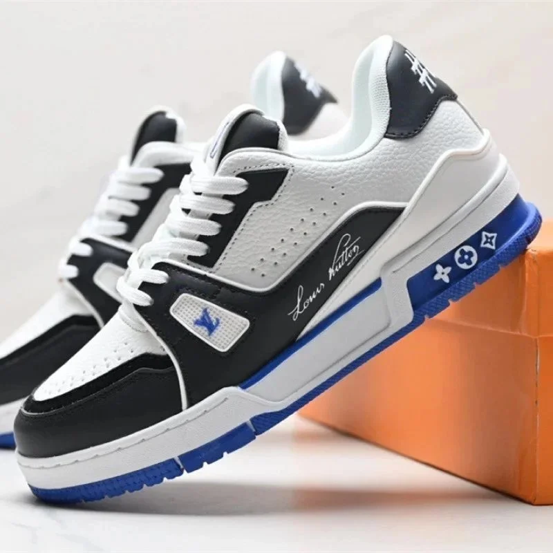 Louis Vuitton LV Trainer White/Black/Blue Sneakers