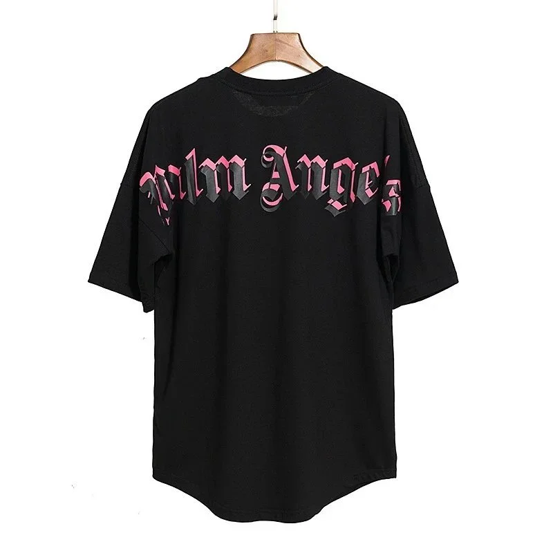 Palm Angels Black Pink 'Palm Angels' T-Shirt