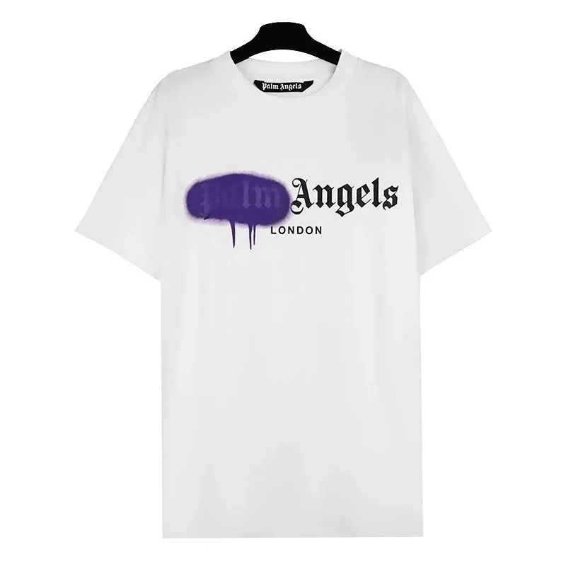 Palm Angels White 'London' Logo T-Shirt