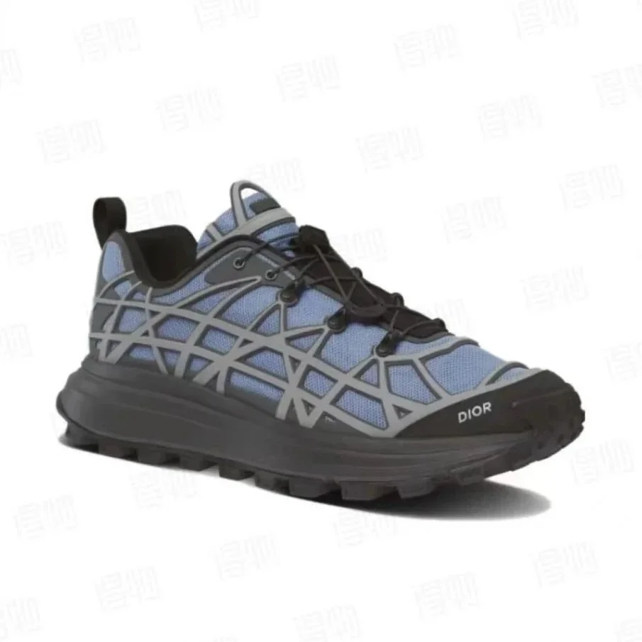 Dior Air Force 1 Blue Grey Trail Sneakers