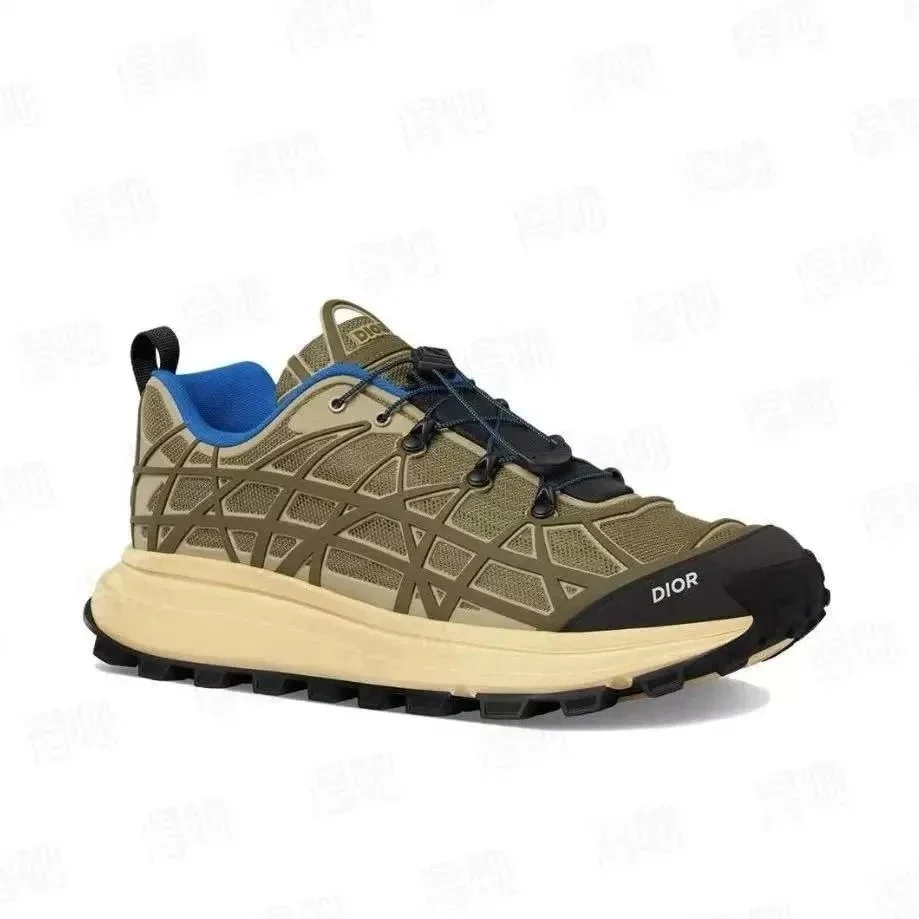 Dior Air Force 1 Olive & Blue Sneakers