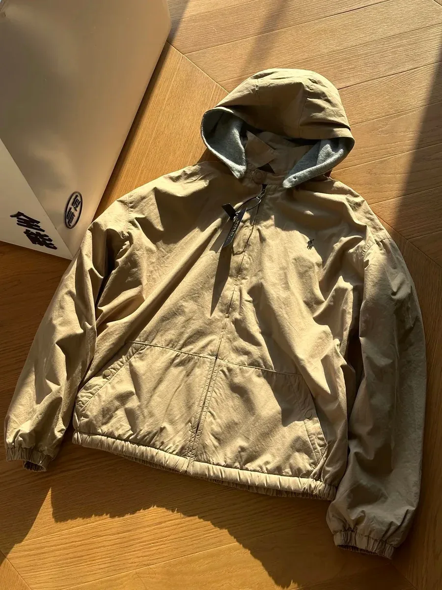 Polo Ralph Lauren Classic Logo Beige Hooded Jacket