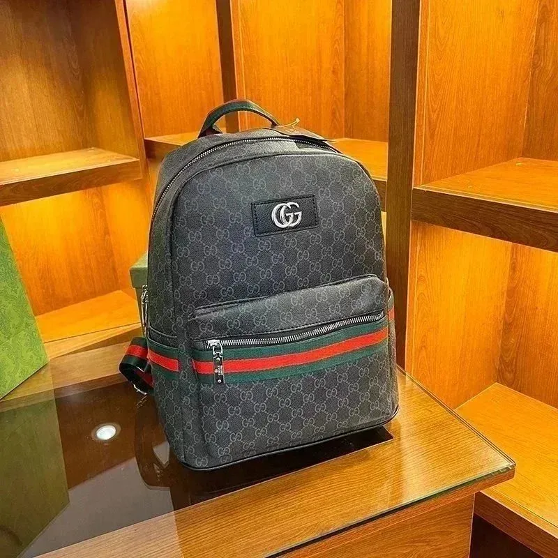 Gucci GG Supreme Backpack Black/Green