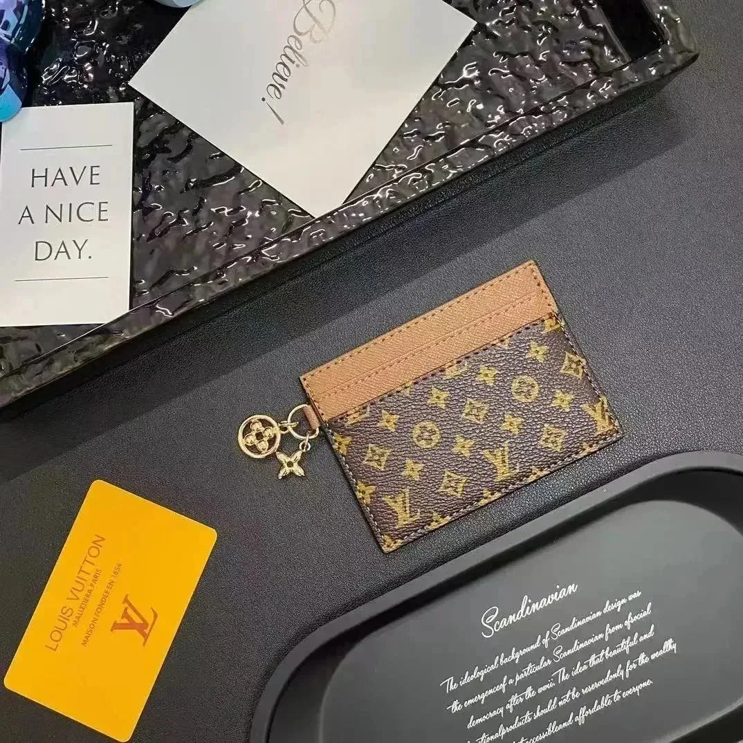 Louis Vuitton Monogram Card Holder Brown