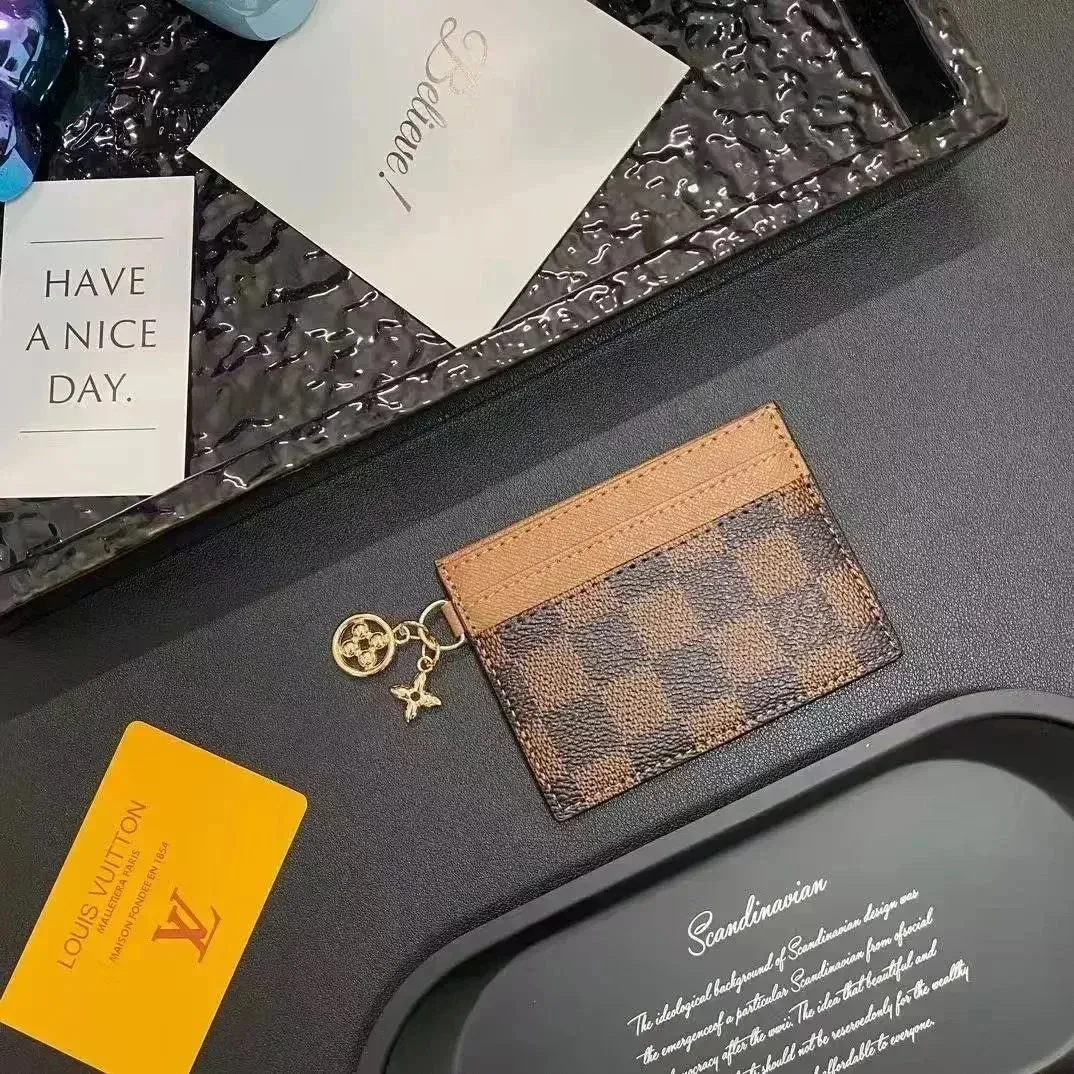 Louis Vuitton Damier Card Holder Brown