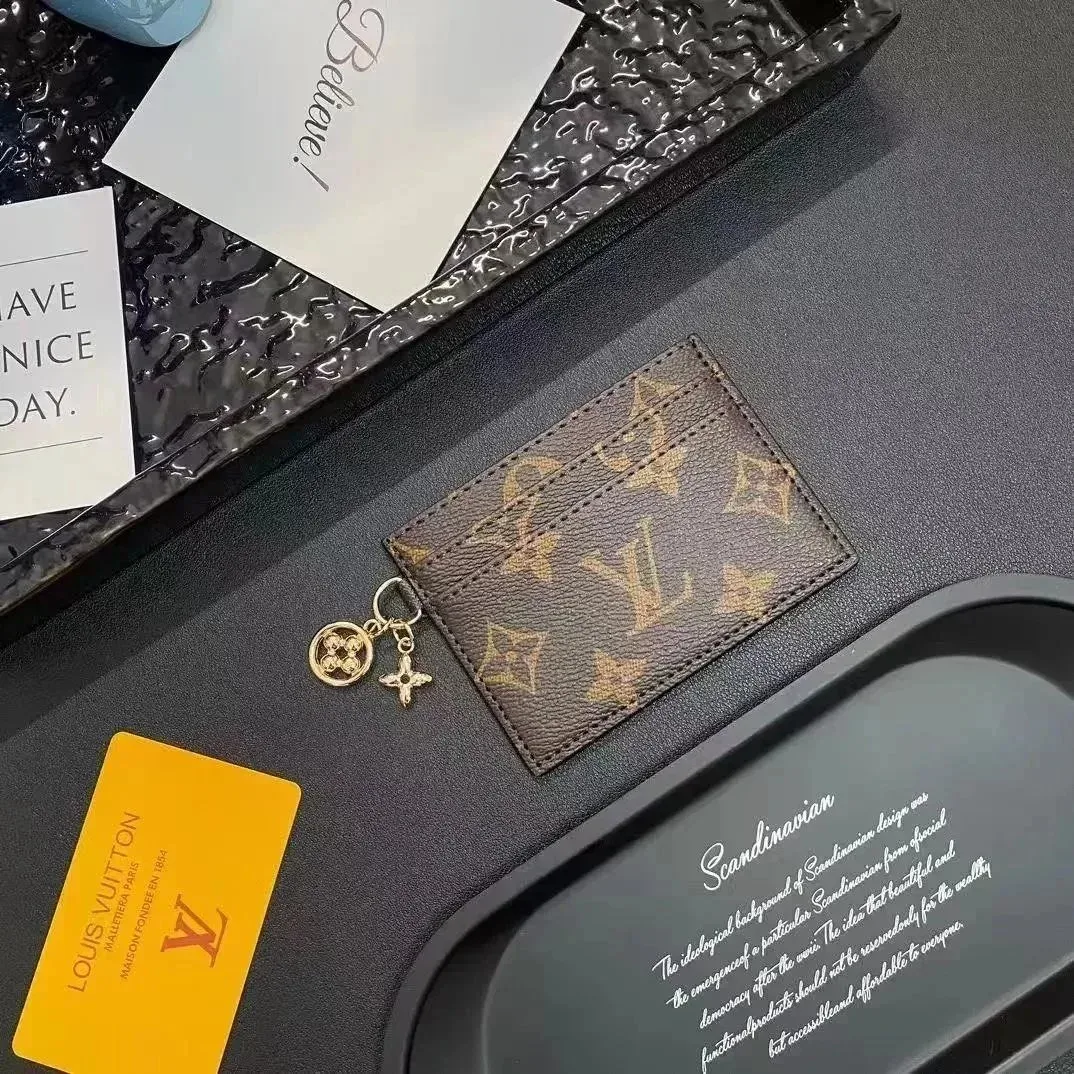 Louis Vuitton Monogram Card Holder Brown