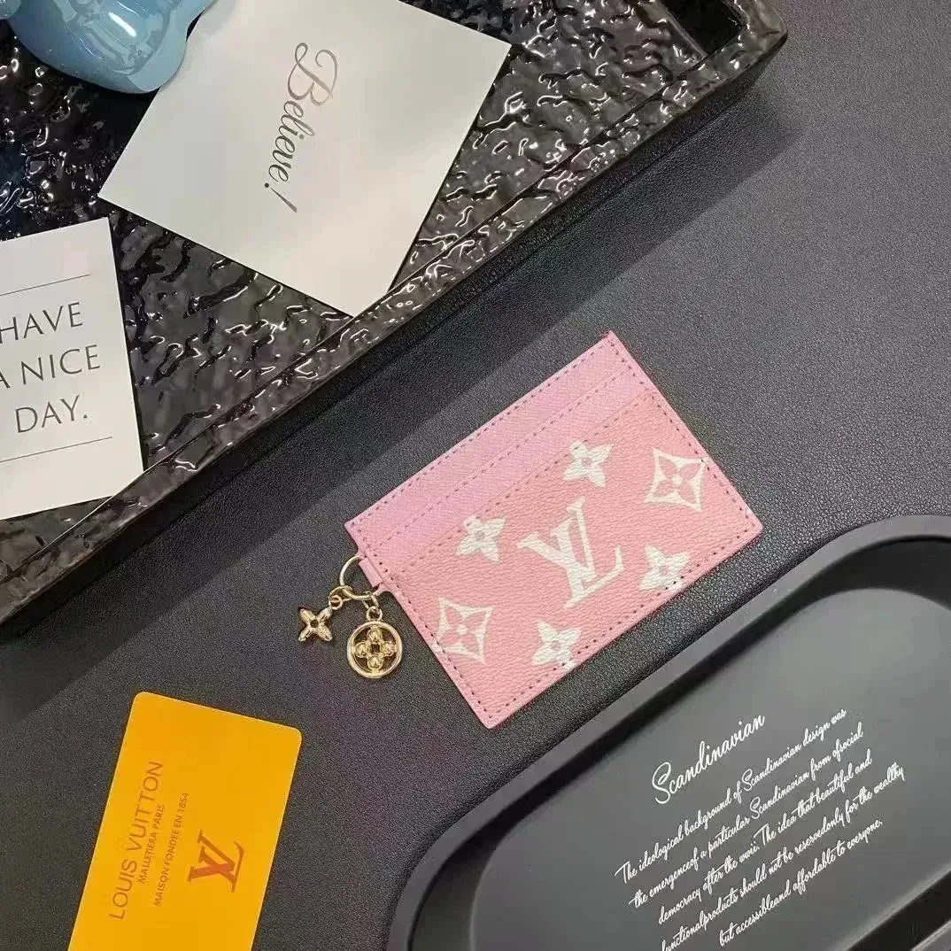 Louis Vuitton Pink Monogram Card Holder