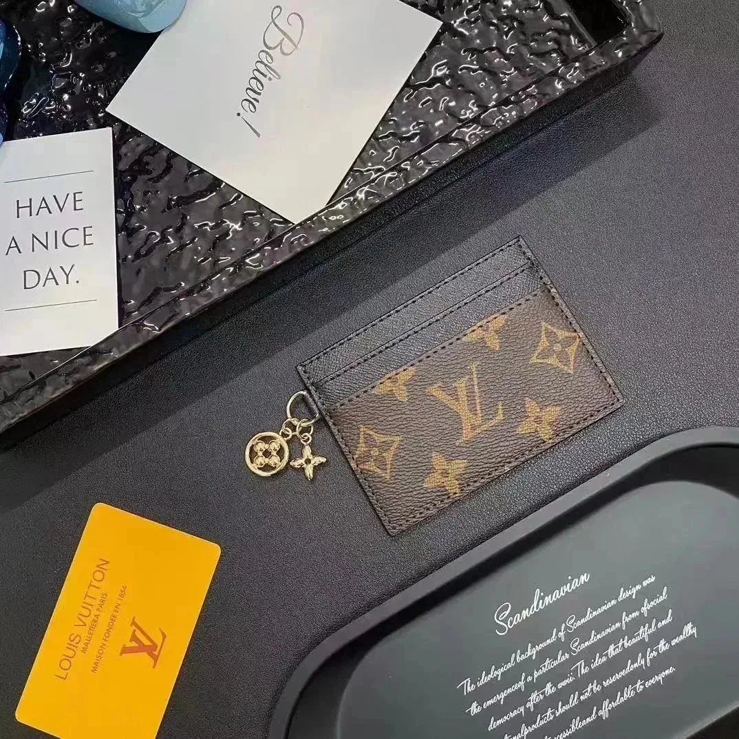 Louis Vuitton Monogram Card Holder Brown