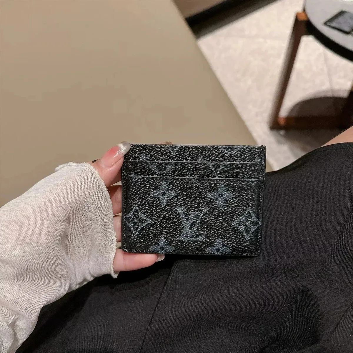 Louis Vuitton Tabi Monogram Cardholder Black
