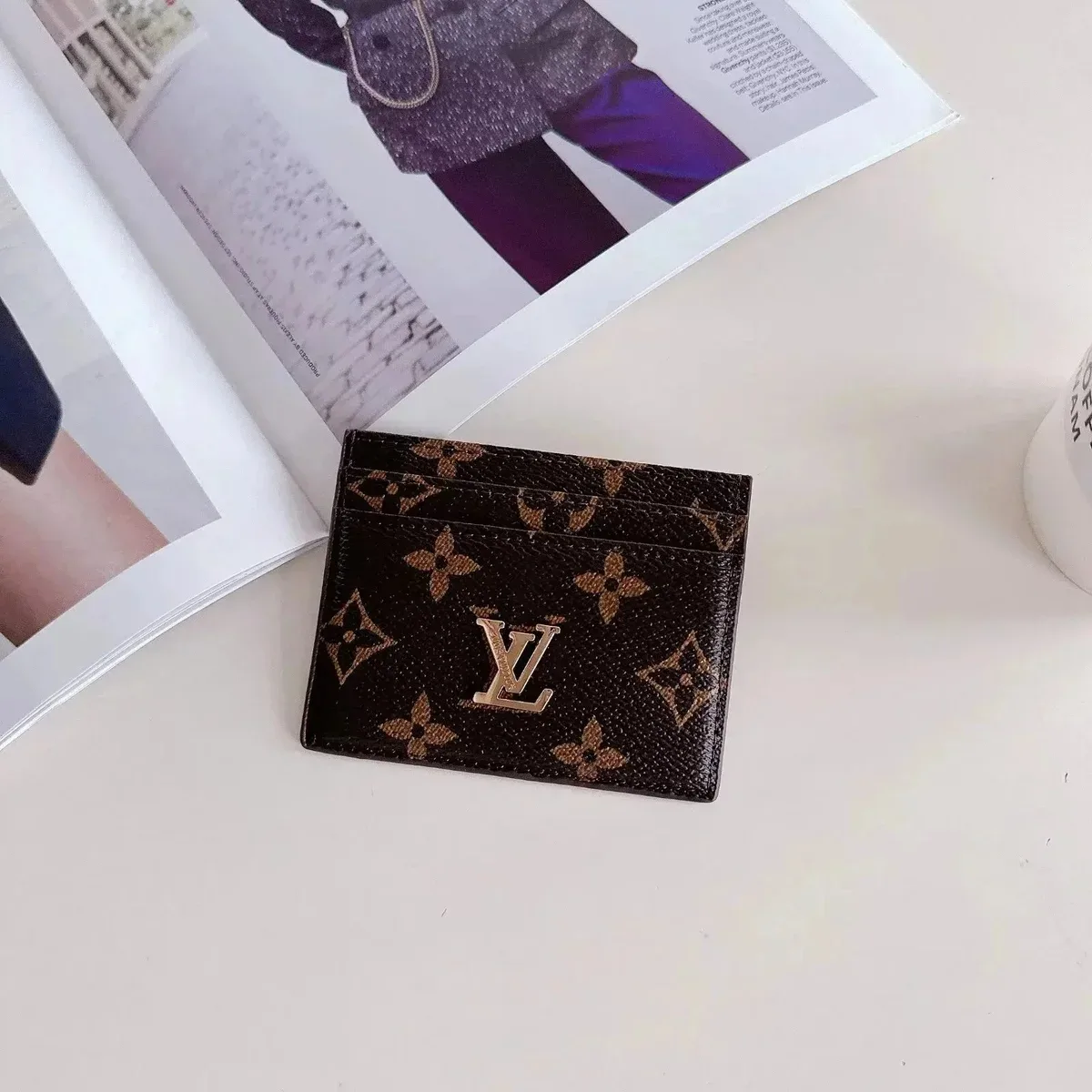 Louis Vuitton Tabi Monogram Cardholder Brown