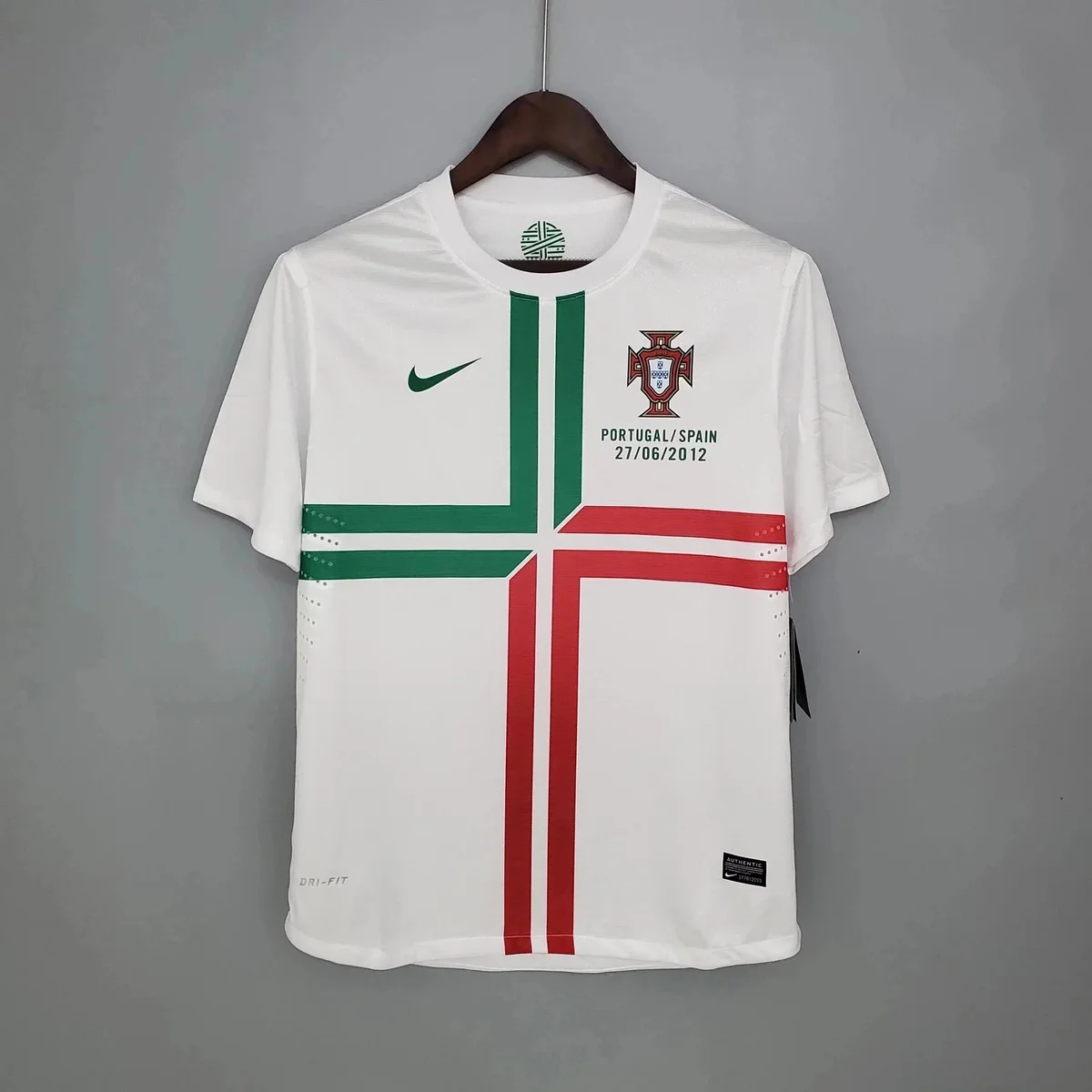 Nike Portugal Spain 2012 Jersey White Red Green T-Shirt