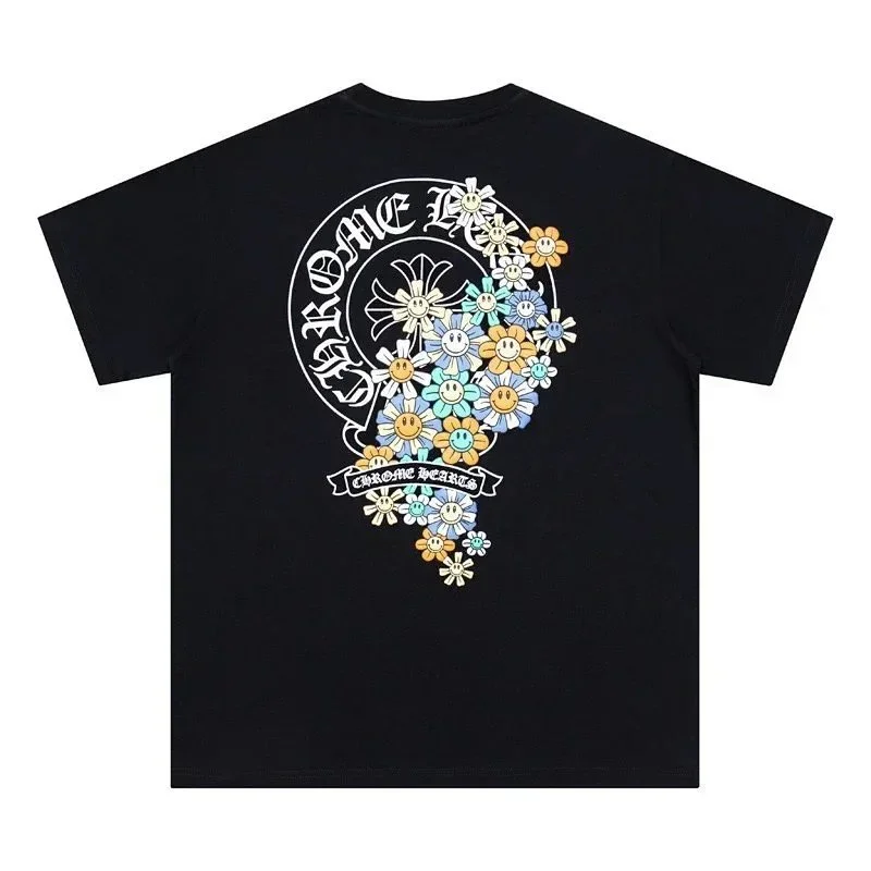 Chrome Hearts Smiley Flower T-Shirt Black T-Shirt