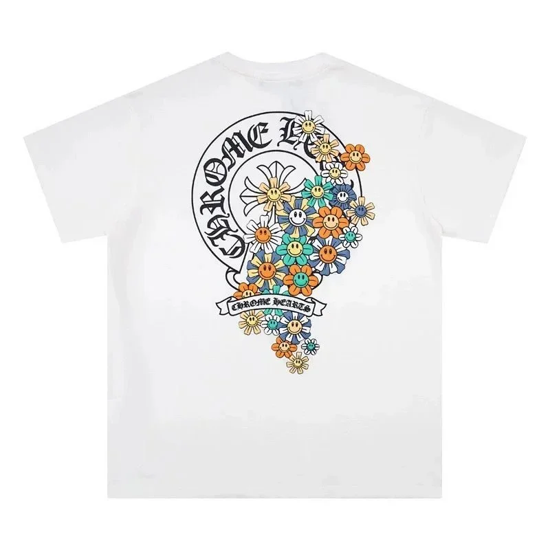 Chrome Hearts Flower Print T-Shirt White