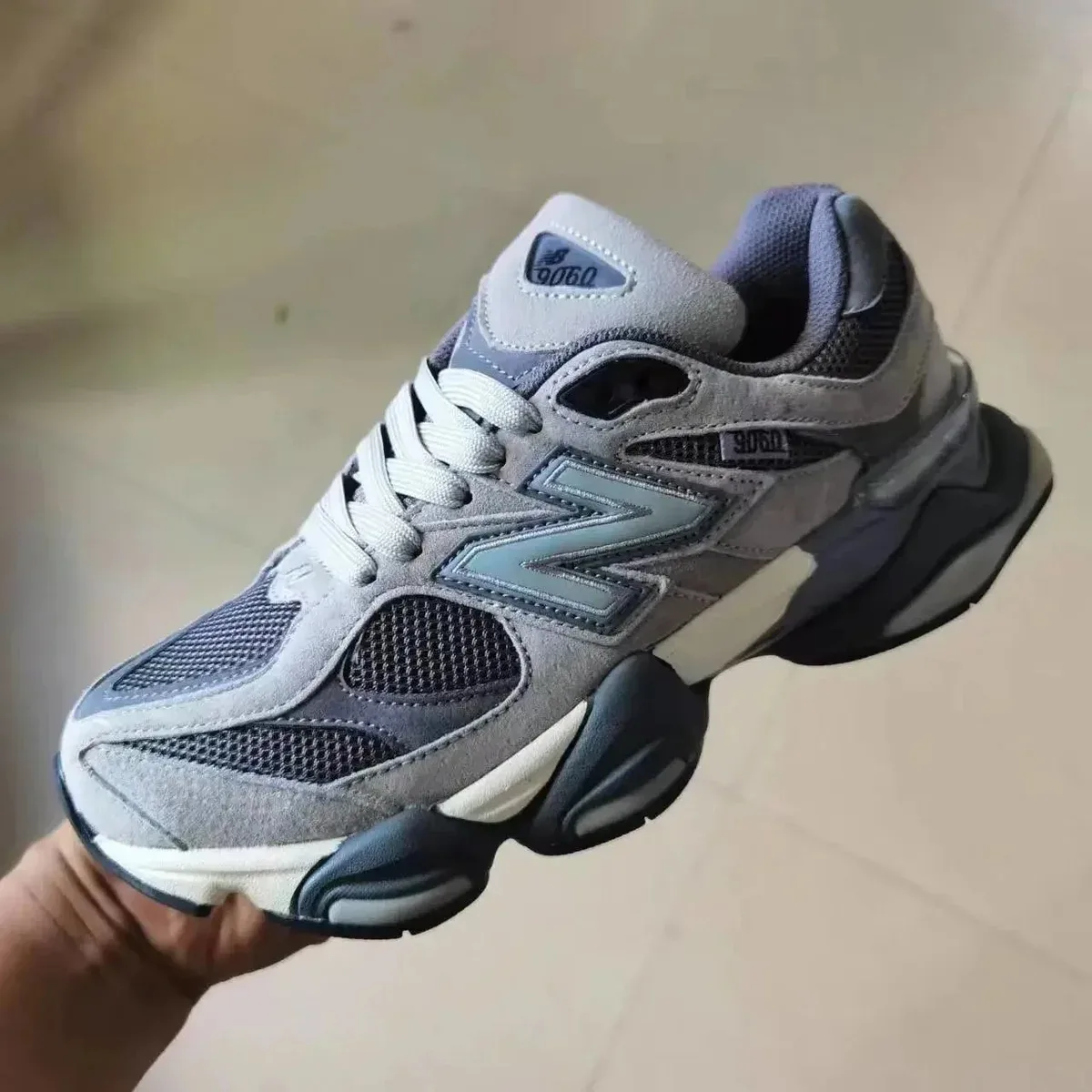 New Balance 9060 Grey/Blue Sneakers