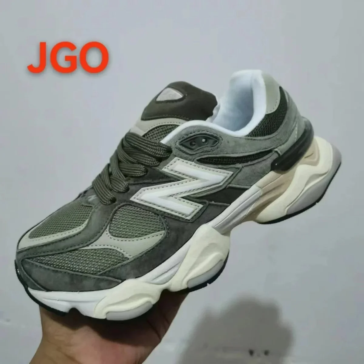 New Balance 9060 Olive/White Sneakers