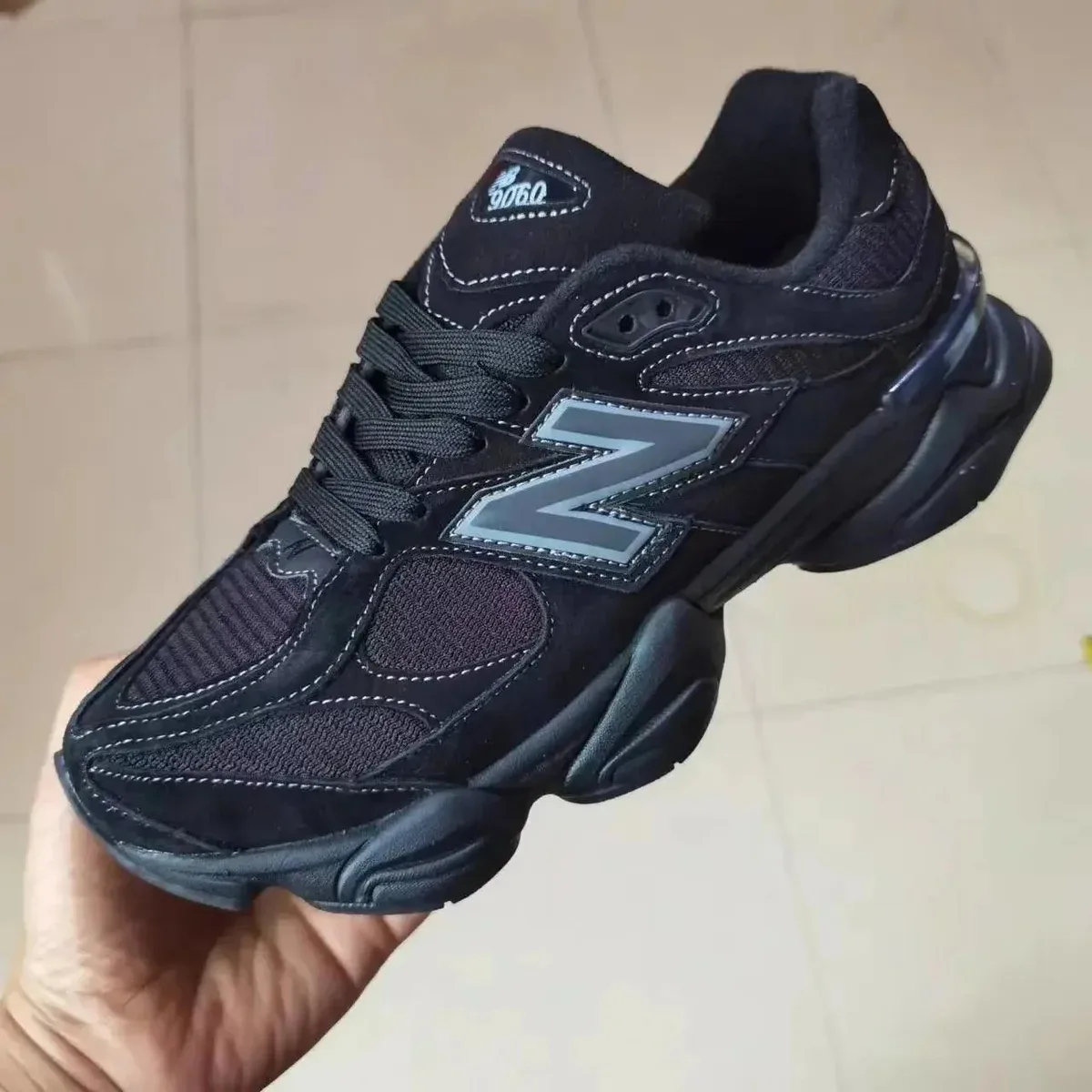 New Balance 9060 Triple Black Sneakers
