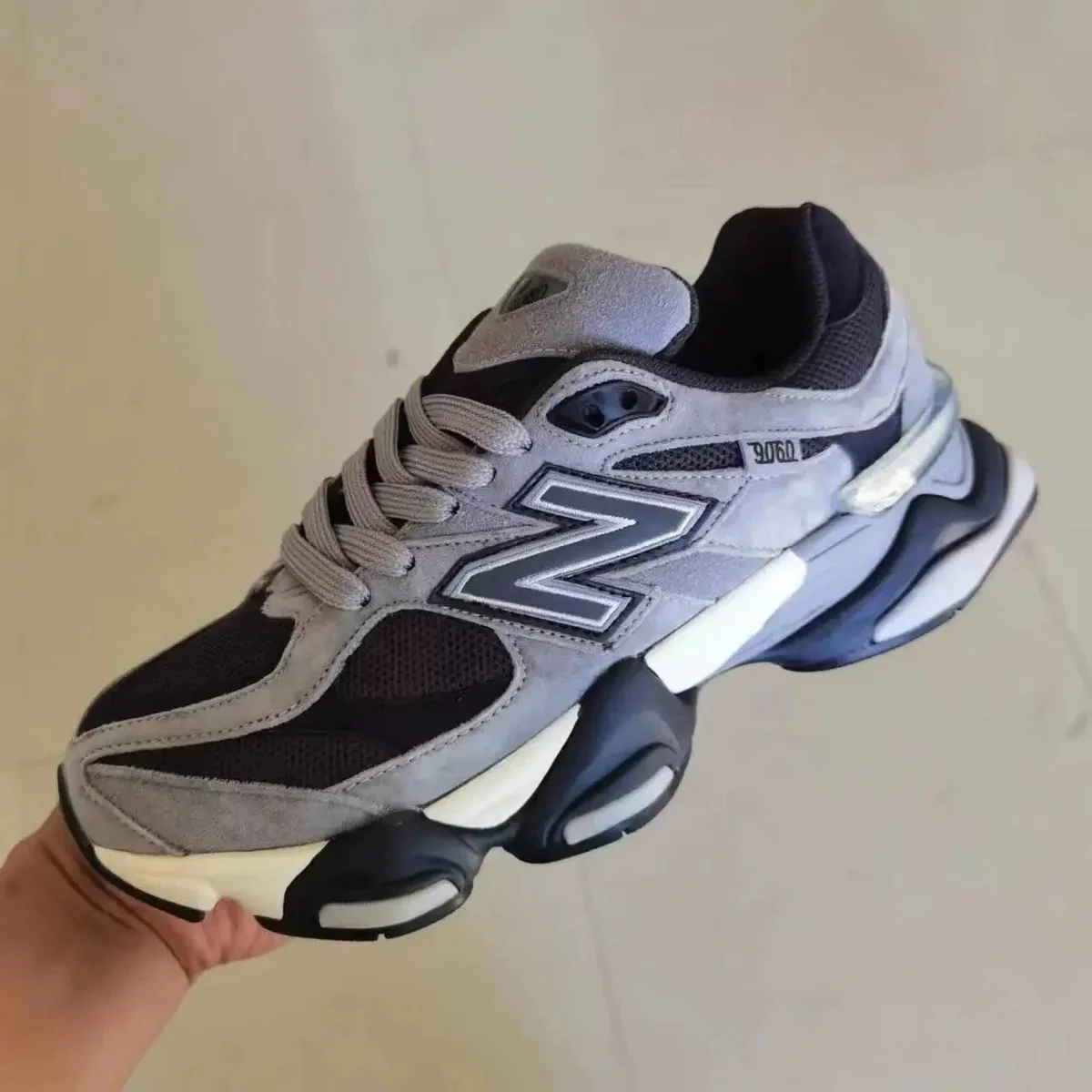 New Balance 9060 Grey/Black Sneakers