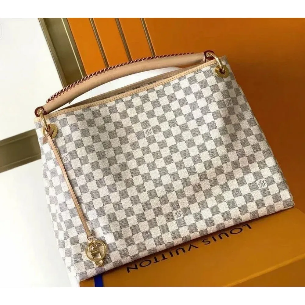 Louis Vuitton Damier Canvas Tote Bag White