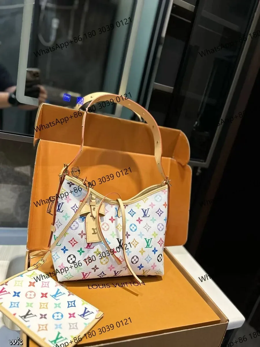 Louis Vuitton Louis Vuitton Neverfull Multicolor Monogram Tote Bag White