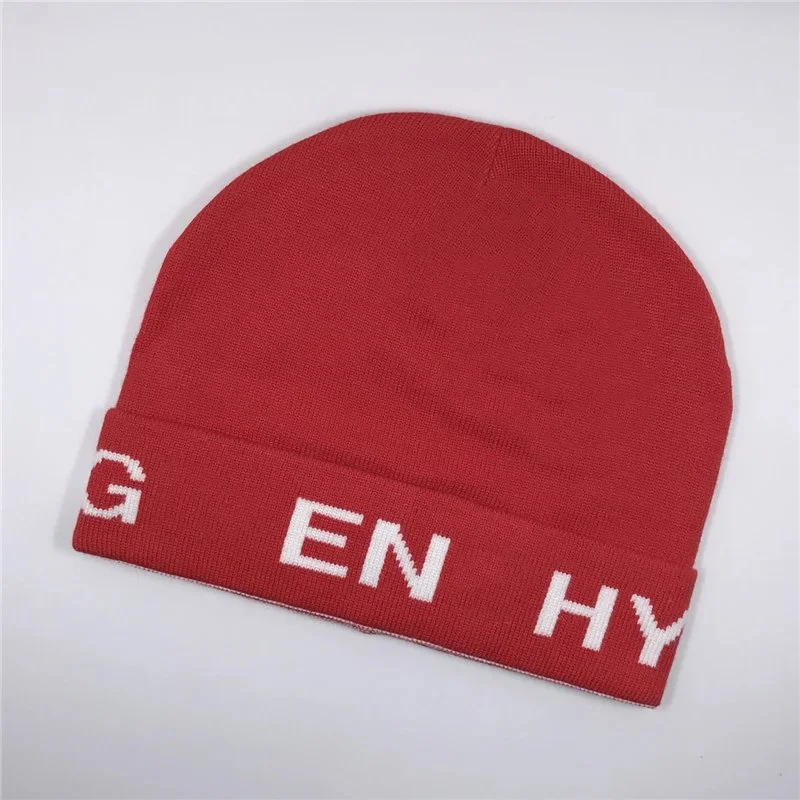 Red 'GEN HY' Beanie Hat
