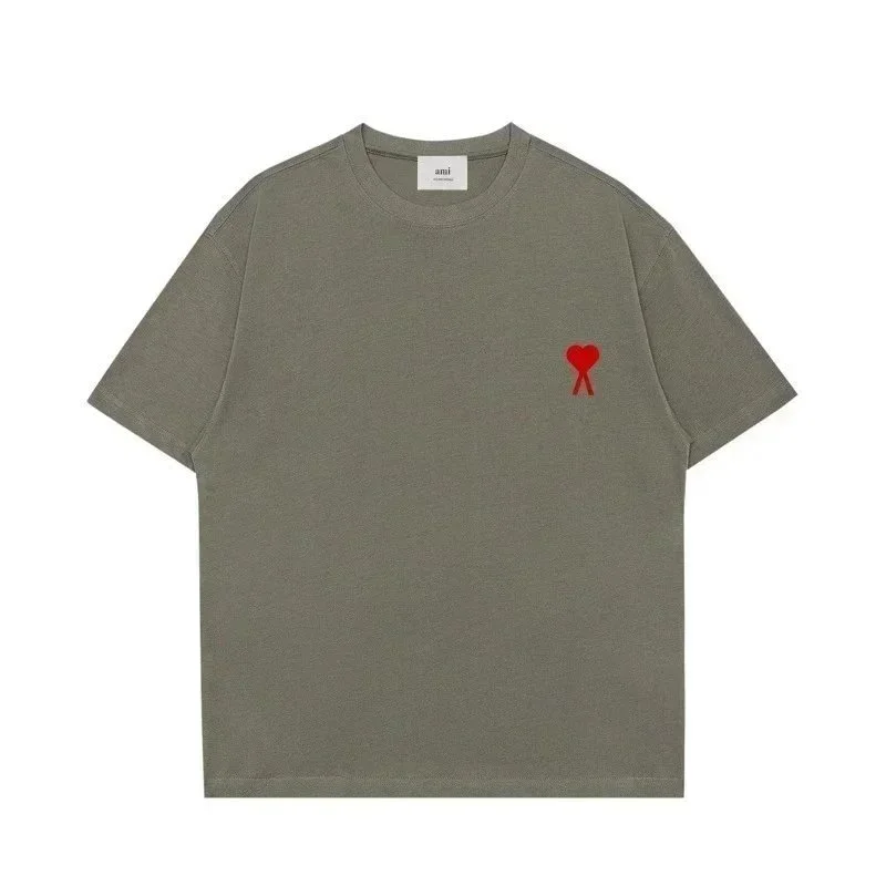 Ami BB-014 Olive Heart T-Shirt