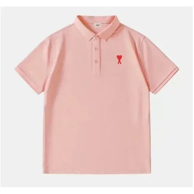 Ami Paris BB-020 Pink Polo Shirt