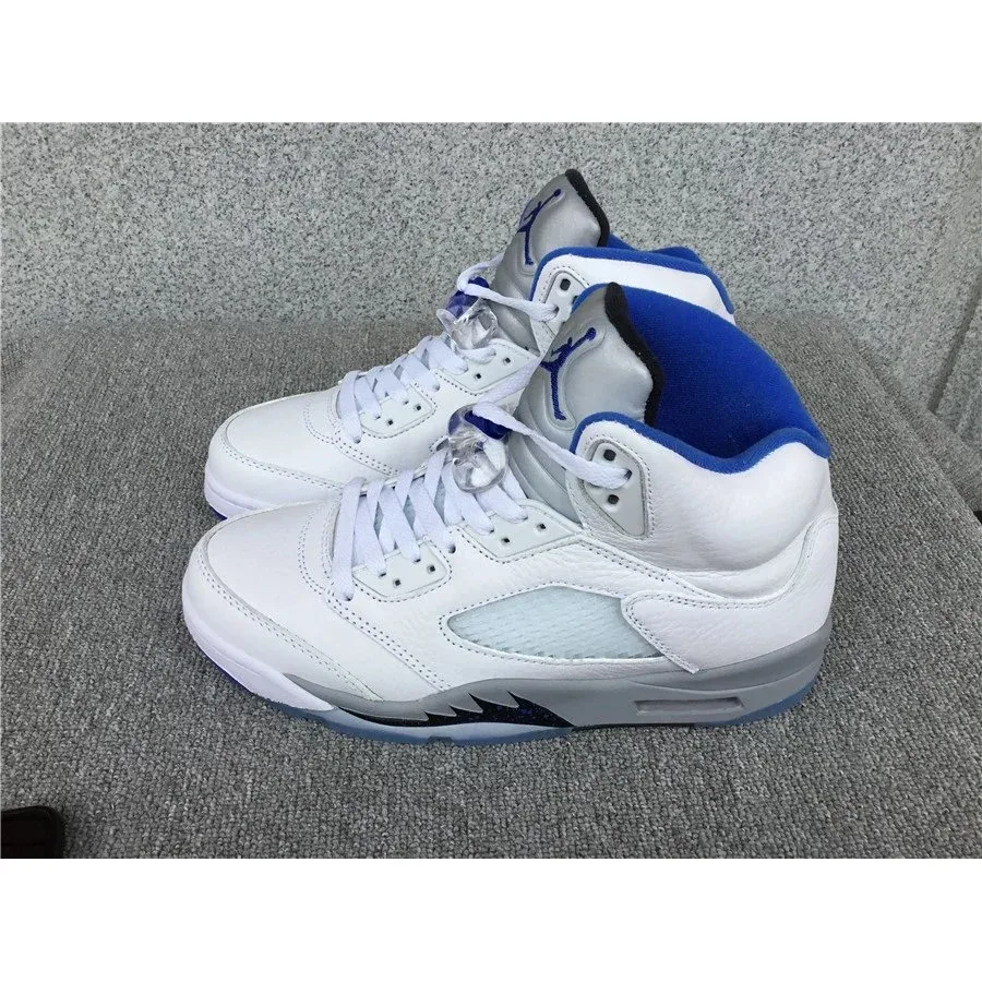 Nike Air Jordan 5 White/Blue Sail Sneakers