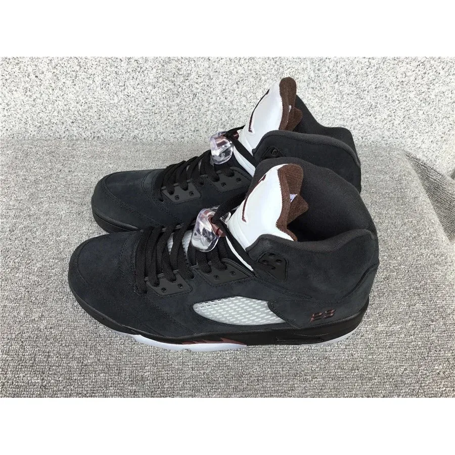 Air Jordan Air Jordan 5 Black/Cement Grey/University Red Sneakers