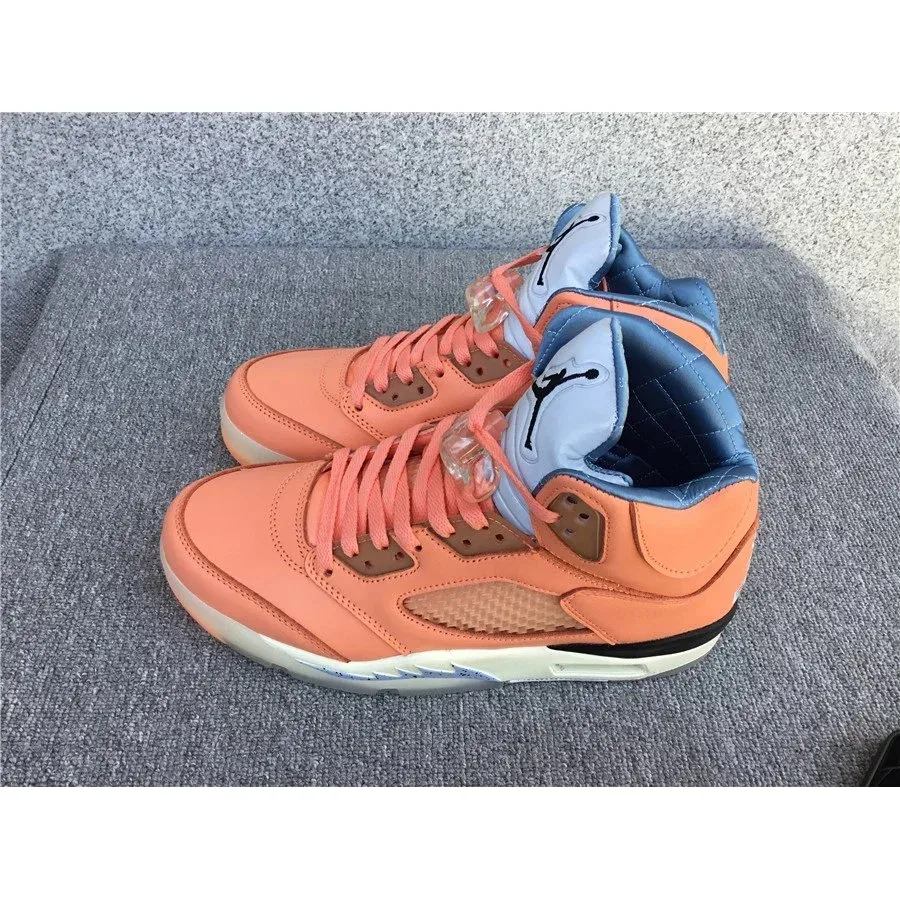 Nike Air Jordan 5 Sail/University Red Sneakers