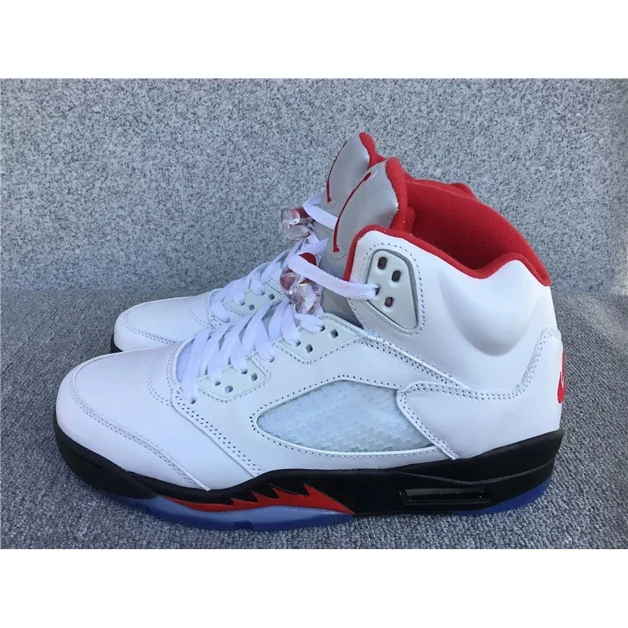 Nike Air Jordan 5 White/University Red Sneakers