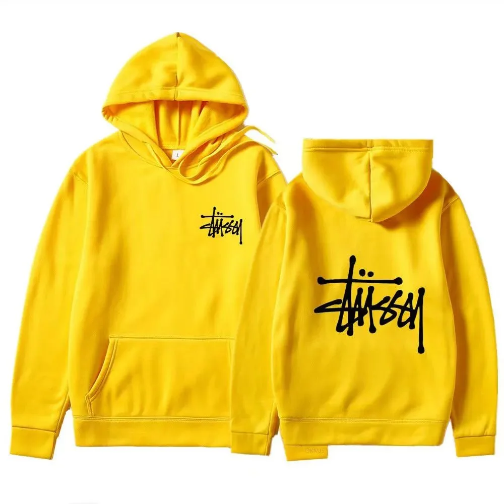 Stussy Stüssy Logo Yellow Hoodie
