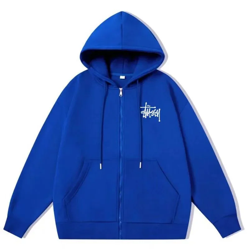 Stussy Stüssy Hoodie Royal Blue Zip-Up Sweatshirt