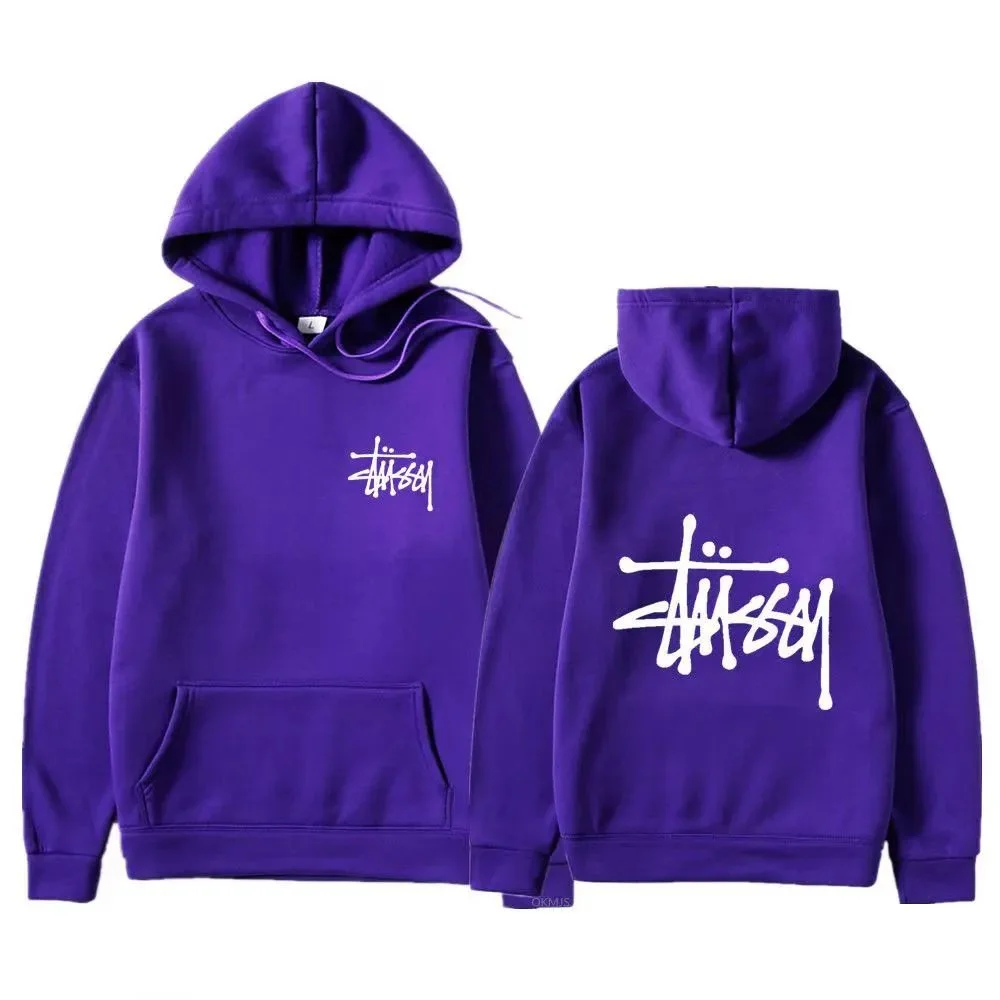 Stussy Stüssy Hoodie Purple Solid Sweatshirt