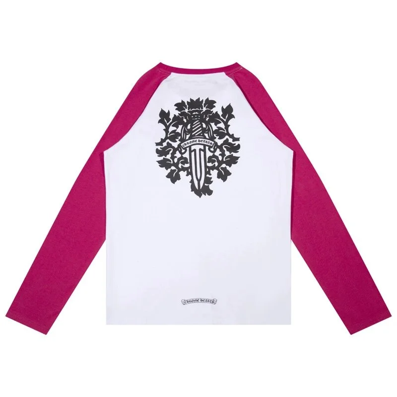 Chrome Hearts White & Pink Long Sleeve T-Shirt