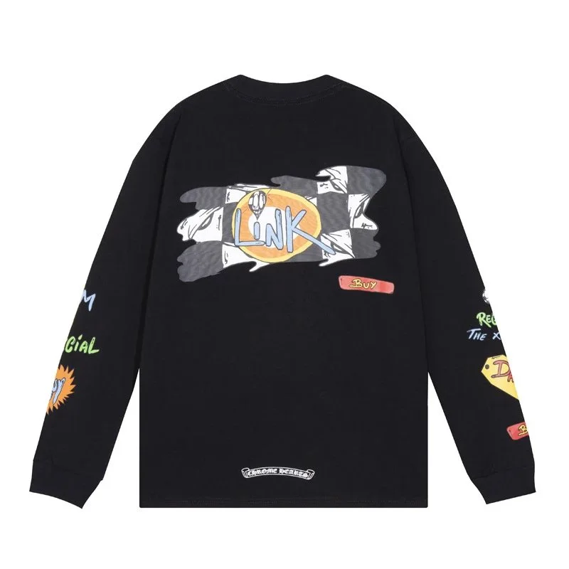 Chrome Hearts LINK Black Long Sleeve T-Shirt