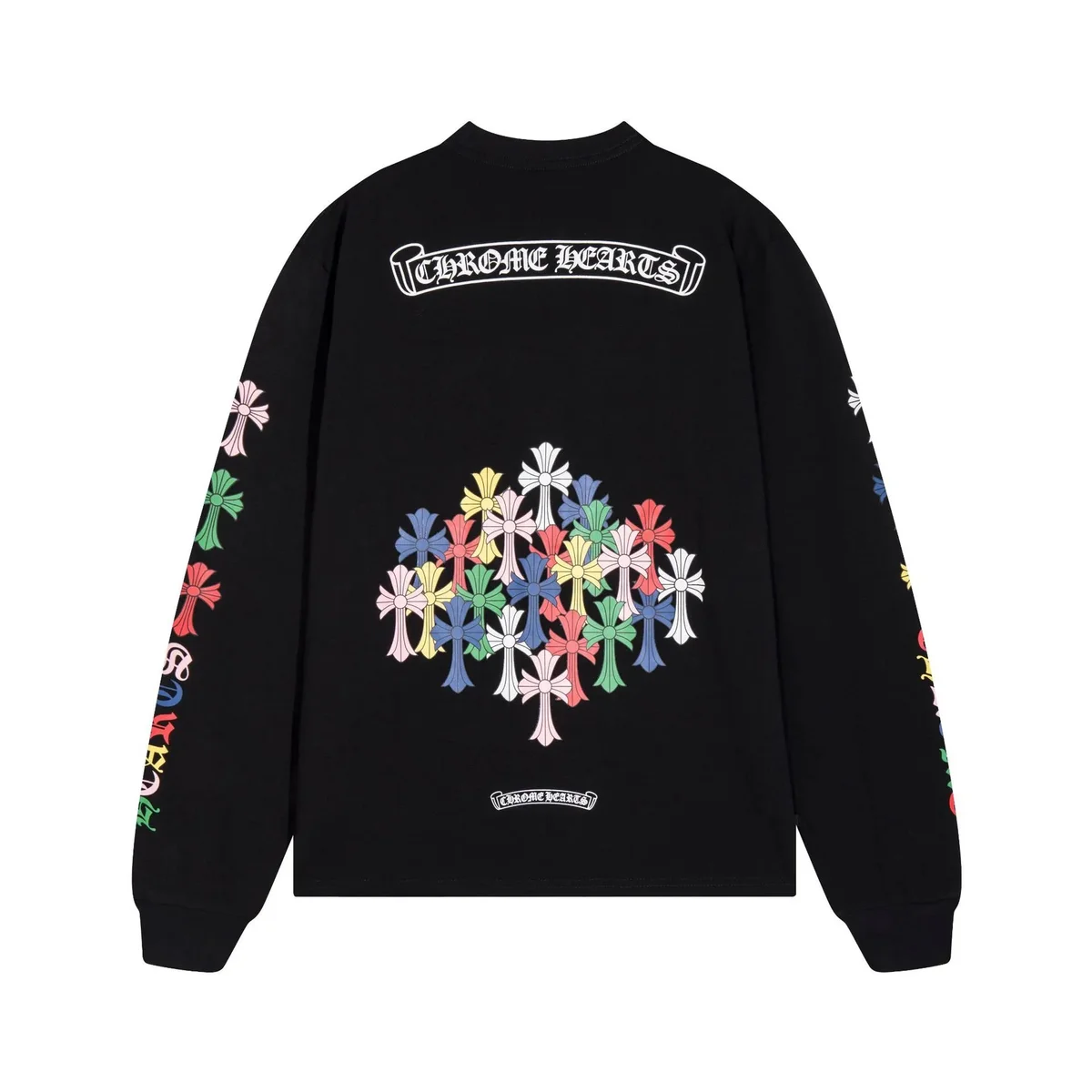 Chrome Hearts Cross Print Long Sleeve T-Shirt Black