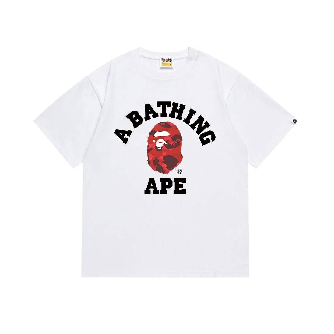 A Bathing Ape BAPE STA White Red Camo T-Shirt