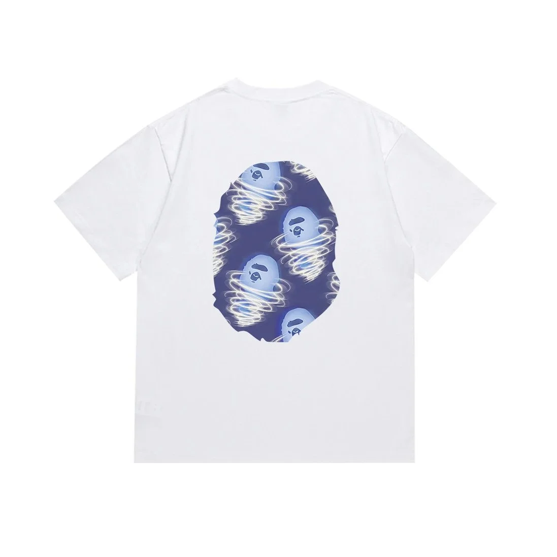 A Bathing Ape BAPE STA White Blue Print T-Shirt