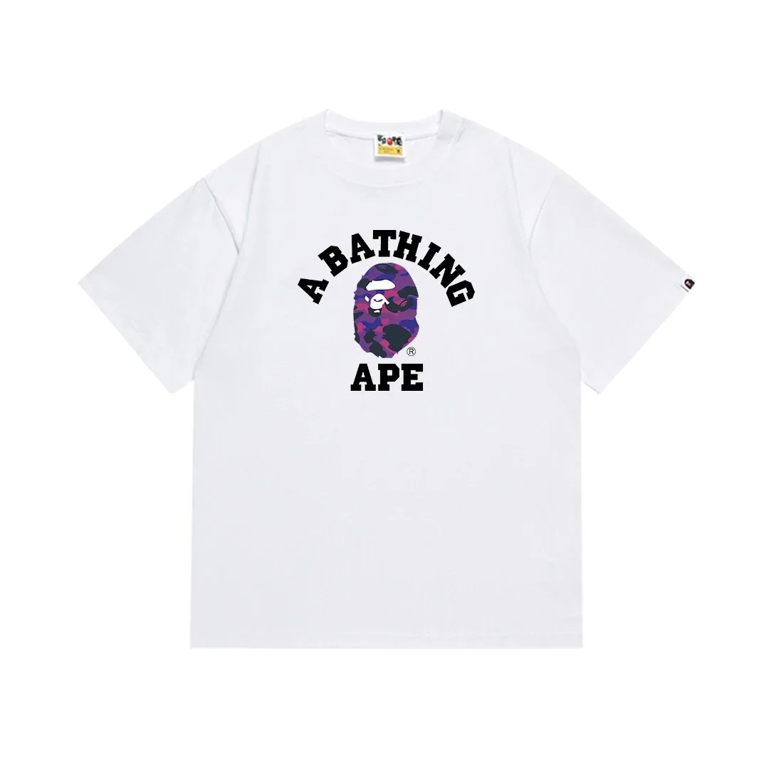 A Bathing Ape BAPE STA Camo Head White T-Shirt