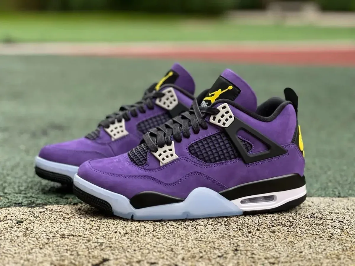 Nike Air Jordan 4 Los Angeles Purple Sneakers