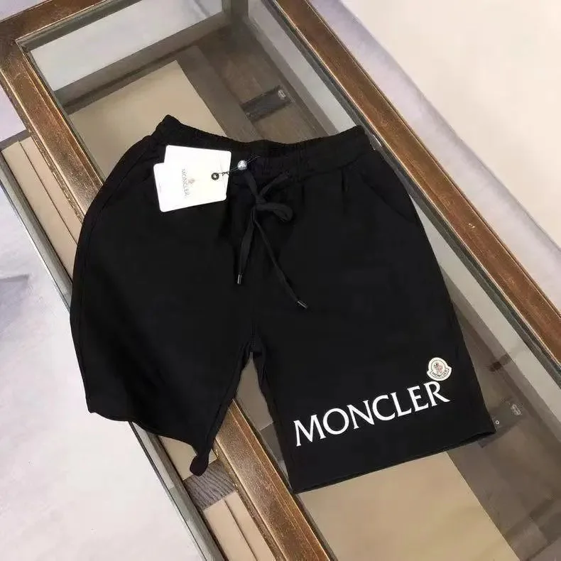 Moncler Black Letter Logo Shorts
