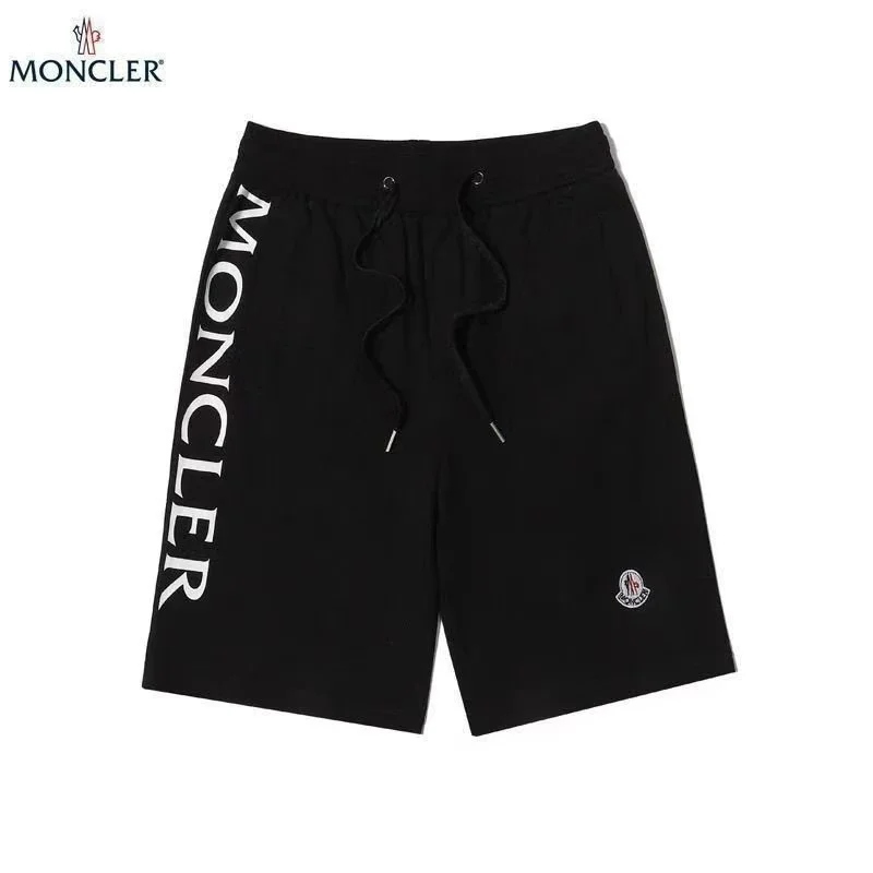 Moncler Black Lettering Shorts