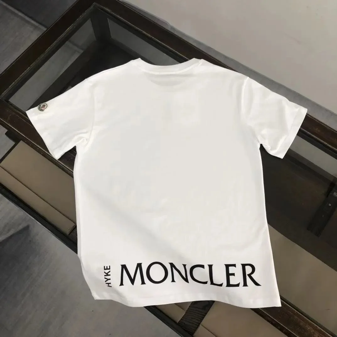 Moncler White Monogram T-Shirt